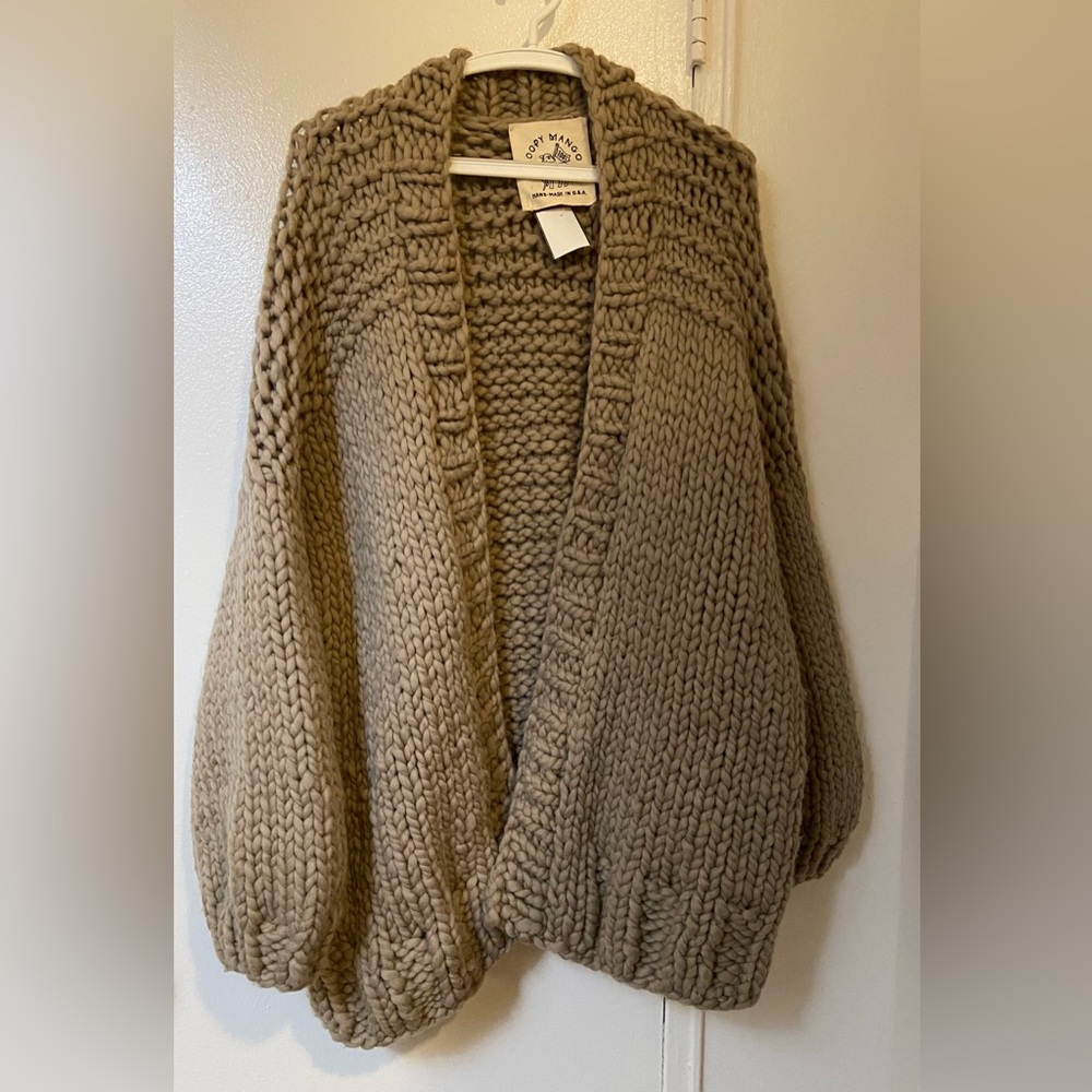 Loopy Mango Merino Wool Cardigan O/S